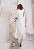 (One Piece) Sling Dress with Organza Bottom