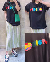 Knitting Words Tee (2 colours) (pre order)