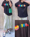 Knitting Words Tee (2 colours) (pre order)