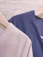 V-Neck Button Up Outer (2 colours) (pre order)