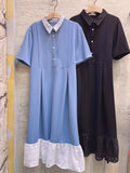 Mixed Lace Hem OP (2 colours) (pre order)