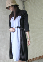 Side Pleated Striped OP (pre order)