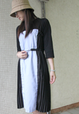 Side Pleated Striped OP (pre order)