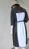 Side Pleated Striped OP (pre order)