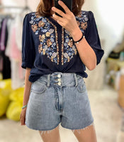Ethnic Style Top (2 colours) (pre order)