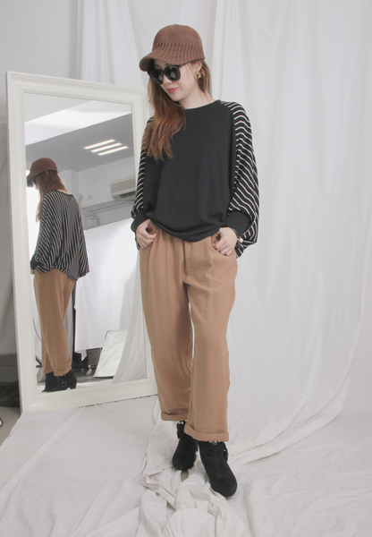 High Waist Ankle Length Pants (2 colours)