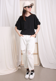 3D Puff Sleeves Top (3 colours)