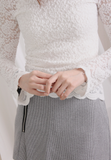 Mock Turtleneck Lace Top