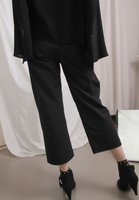 Solid Colour Straight Leg Pants (2 colours)