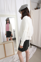 Mesh Coated Wool Cardigan (2 colours)