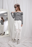 Pinstriped Weaving Top / Jacket (2 colours)