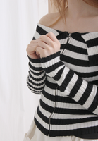 Pinstriped Weaving Top / Jacket (2 colours)