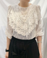 V-Shape Lace Trimmed Top (pre order)