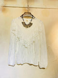 V-Shape Lace Trimmed Top (pre order)