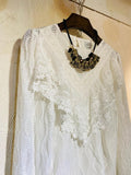 V-Shape Lace Trimmed Top (pre order)