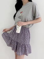 Faux Two Floral Hem OP (3 colours) (pre order)