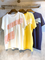 Lace Ruffle Trimmed Tee (3 colours) (pre order)