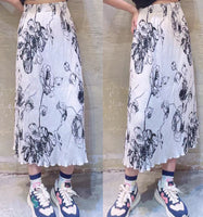 Printed Embossing Skirt (2 colours) (pre order)
