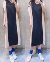 Two Tones Pleated OP (3 colours) (pre order)