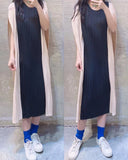 Two Tones Pleated OP (3 colours) (pre order)