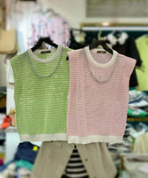 Chained Knit Top (4 colours) (pre order)