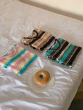 Multi Colours Striped Knit Top (3 colours) (pre order)