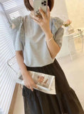 Embroidered Shoulder Top (3 colours) (pre order)