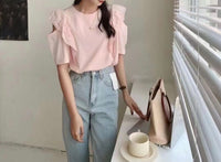 Embroidered Shoulder Top (3 colours) (pre order)