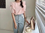 Embroidered Shoulder Top (3 colours) (pre order)