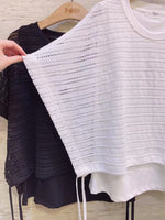 Dolman Sleeves Knit Top (2 colours) (pre order)
