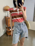 Striped Multi Colours Polo Vest (4 colours) (pre order)