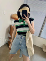Striped Multi Colours Polo Vest (4 colours) (pre order)