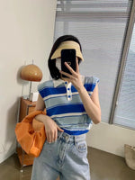 Striped Multi Colours Polo Vest (4 colours) (pre order)