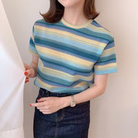 Multi Colours Striped Top (2 colours) (pre order)