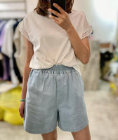 Embroidered Trimmed Top (3 colours) (pre order)
