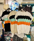 Multi Colours Knit Top (2 colours) (pre order)
