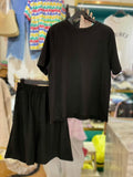 Embossing Top with Pants Set (2 colours) (pre order)