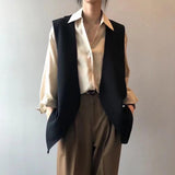 Black Split Suit Vest (3 colours) (pre order)