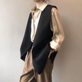 Black Split Suit Vest (3 colours) (pre order)