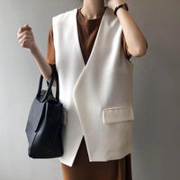 Black Split Suit Vest (3 colours) (pre order)