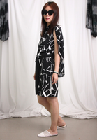 Cloak Button Dress