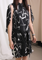 Cloak Button Dress