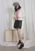 Mesh Coated Wool Cardigan (2 colours)