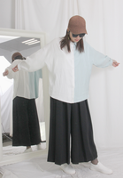 High Waist Pleated Wide Leg Pants