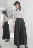 High Waist Pleated Wide Leg Pants