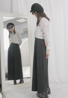 High Waist Pleated Wide Leg Pants