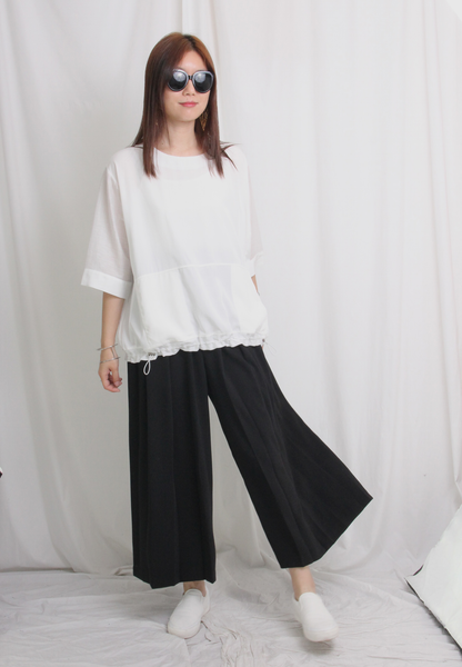 High Waist Pleated Wide Leg Pants