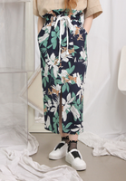 High Waist Floral Skirt