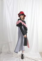 (Korean) Ruffle Trim Oversized Sweat Dress