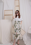 High Waist Floral Skirt